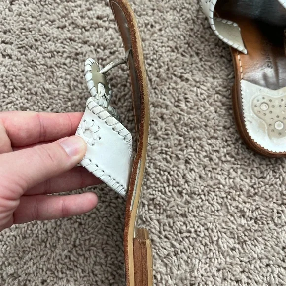 Jack Rogers White and Brown Sandals - Picture 10 of 16